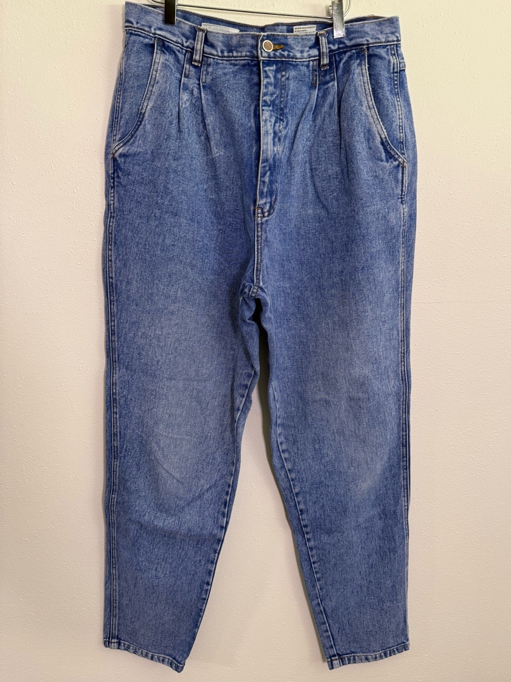 Vintage Bill Blass Jeans 16L High Rise Pleated Tapered Mom Jeans 90s